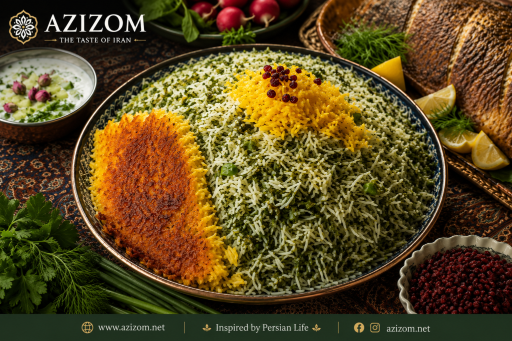 Sabzi Polo: Traditional Persian Herb Rice سبزی پلو