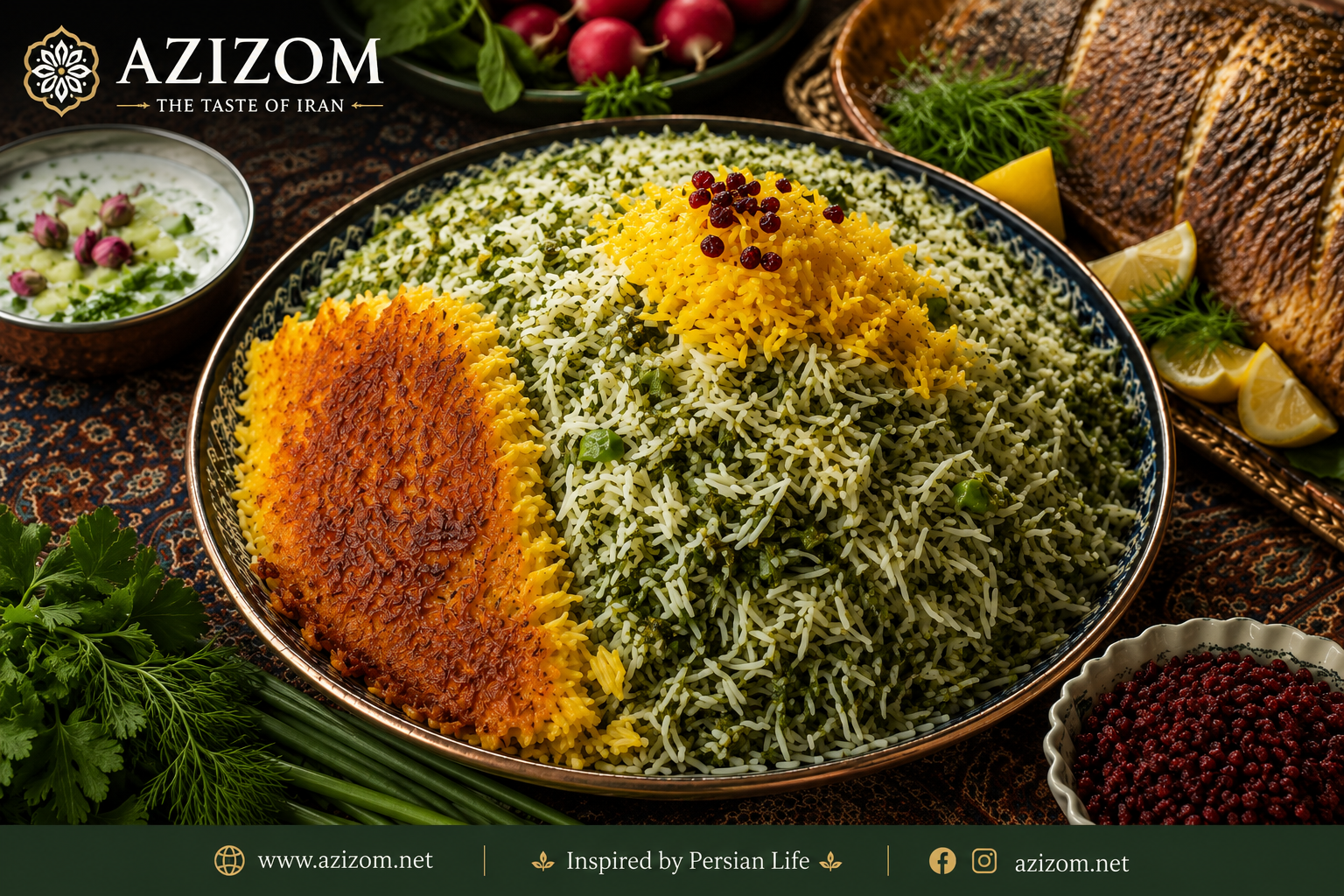 Sabzi Polo: Traditional Persian Herb Rice سبزی پلو