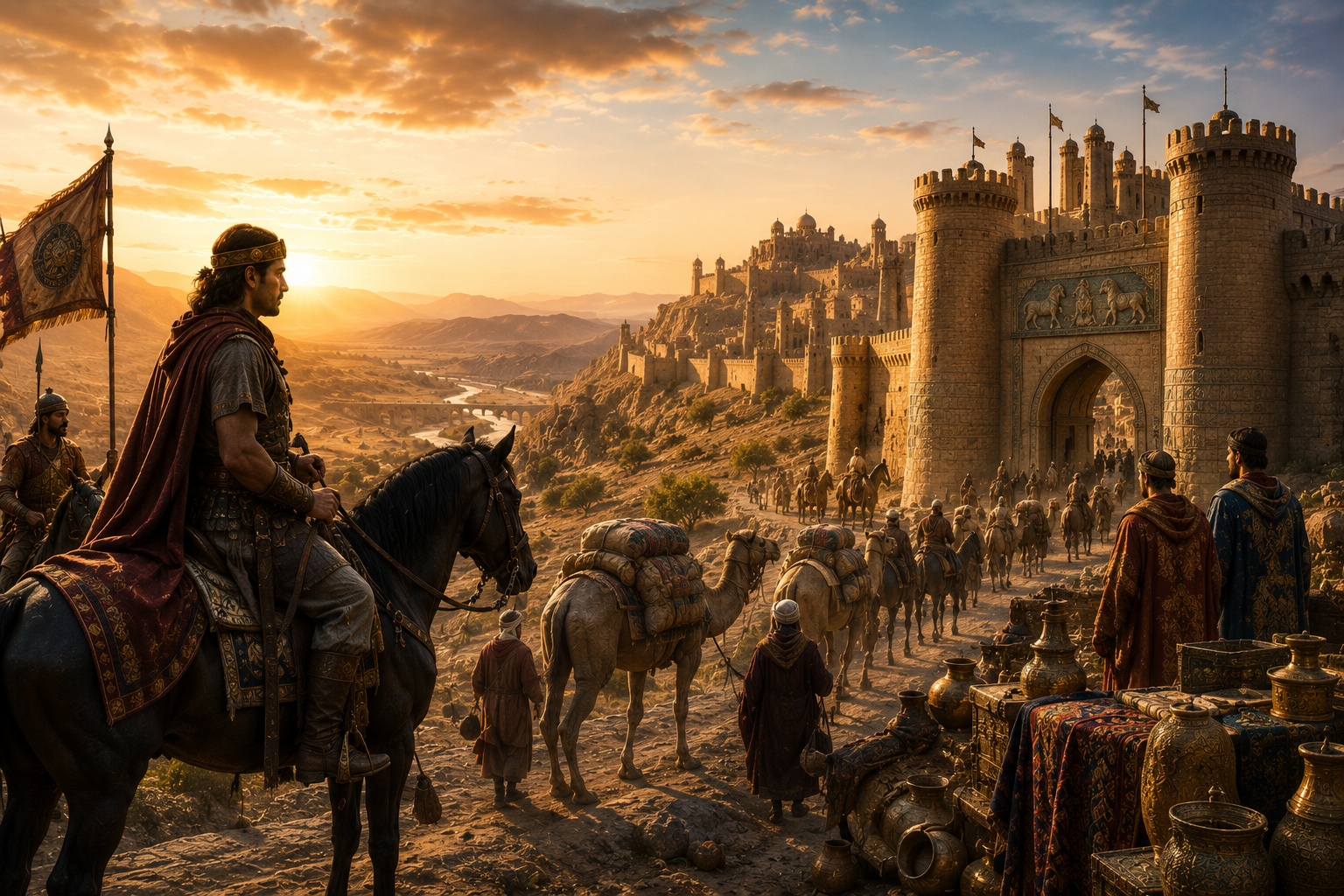 Parthian cavalry, Silk Road trade and an ancient Iranian city